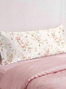 1 buah Sarung Bantal Panjang Satin Motif Kupu-kupu Merah Muda & Ranting Bunga (Isi Bantal Tidak Termasuk), Serat Poliester Nyaman & Bernapas, Cocok Untuk Semua Musim, Dekorasi Rumah Kamar Tidur, Serbaguna untuk Penggunaan Sehari-hari, Perlengkapan Tidur Nyaman, Dekorasi Bunga, Ruangan Estetik, Gaya Populer - MultiWarna - View 8