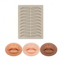 Silicone Latex Double Side Eyebrow Brow Tattoo Lip Permanent Makeup Supplies Microblading Practice Skin Tattoo Supplies - Multicolor - View 8