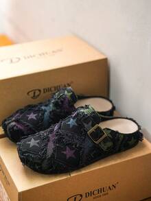 Men's Summer Height-Increasing Closed-Toe Slip-On Loafers, Thick Sole Office Casual Shoes, Couple Shoes - Black - View 5