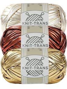 KNIT-TRANS 3pcs 300g Multi-Color Artificial Leather Yarn, Polyester Metallic Crochet And Knitting Yarn, 33m/36yds Per Roll, Suitable For DIY Bags, Blankets, Cushions, Rugs, With Eye-Catching Unique Metallic Tone - Multiple Styles - View 1
