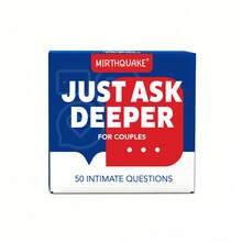 لعبة بطاقات أسئلة رومانسية Just Ask Deeper للأزواج، 50 بطاقة تفاعلية للمحادثات الحميمة، هدية مثالية لعيد الميلاد وحفلات الألعاب، لعبة عاطفية للبالغين لليالي المواعيد والمناسبات الاجتماعية - متعدد الألوان - مشاهدة 8