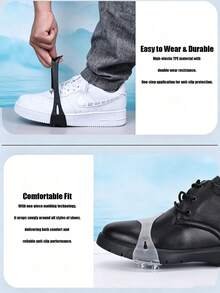 1 Pair Silicone Ice Cleats, Non-Slip Shoe Toe Grips, Suitable For Winter Snow Outdoor Activities - Multicolor - View 10