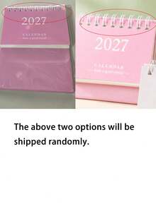 2027 Mini Desktop Calendar - Monthly Designed Mini Desktop Calendar, Vertical Flip Calendar, Made Of Thick Paper, Cute Desktop Decoration, Suitable For Home Or Office Use. - Multicolor - View 9