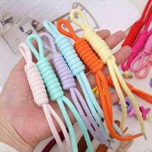 10/20/50/100/200 Pcs Random Color Nylon Rope DIY Handmade Weaving Set, Used For Phone Charms, Bag Pendants, Keychains, Jewelry Accessories, Craft Making - Solid Color Nylon Rope - View 3