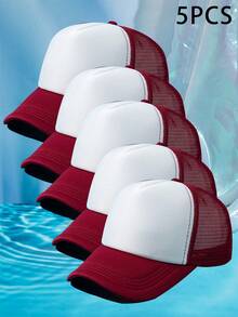 1pc Women's Dual-Color Mesh Breathable Baseball Cap - Multicolor - View 68