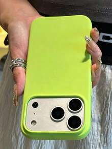 Liquid Silicone 3-Layer Full Coverage Soft Rubber Phone Case Compatible With Iphone 18 Pro Max 18 Pro 17 Pro 17 Pro Max 17, Fresh Summer Color, Shockproof Scratch-Resistant Microfiber Lining Protective Shell, Compatible With IPhone 13 11 16 Pro Max 15 14 Plus 12 Mini XS Max 7 8 Plus - Fluorescent Green - View 2