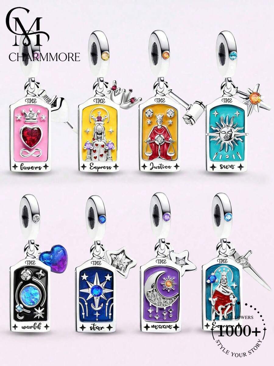 1 buah Liontin Kartu Tarot, Cocok untuk Perhiasan Wanita, Gelang yang Dipadukan, Gaya Favoritku - Set 2 - View 1