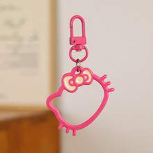 SANRIO 1pc KT Cat Hollow Kitten Paw Pendant, Cute Fashion Car Keychain, Best Gift For Girlfriend And Couples, Suitable For Daily Use, Valentine's Day And Friendship Gifts - A - View 15