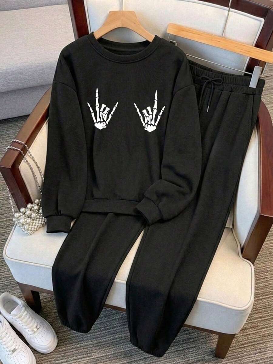 Women Two-Piece Outfits - Black - View 1