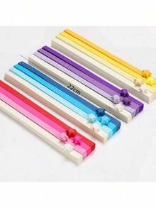 7-Color Gradient Star-Shaped Origami Paper Strips, Foldable Lucky Stars, Five-Pointed Stars, DIY Handmade Craft Materials, Rich Colors, Candy-Colored Paper Strips, Intellectual Paper Folding - Multicolor - View 3