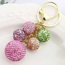 Hot Selling Small Ball Beaded Keychain, Christmas Car Key Chain Pendant, Gift Accessory, Couple Bag Charm - One Size - View 6