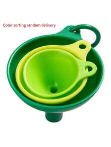 3pcs Random Color Creative Funnel Set, Kitchen Plastic Large Mouth Small And Large Oil Funnel/Wine Funnel Dispensing Tool - View 4