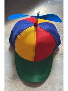 1pc Men's Windmill Baseball Cap, Fashionable Cartoon Hat, Outdoor Sun Protection Casual Hat, Spring/Autumn Travel Beach Vacation - Multicolor - View 6