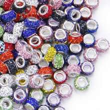 58/108 European-Style Large-Hole Beads, Rainbow-Colored Rhinestones, Suitable For DIY Crafts, Can Be Used To Make Pens, Bracelets And Jewelry. - Multicolor - View 7
