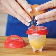 1pc/3pcs/6pcs/9pcs Mini Egg Boiler Cup, Non-Stick Egg Steaming Cup, Kitchen Breakfast Cooking Tool, Can Make Shell-Less Hard-Boiled Eggs - Multicolor - View 2