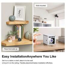 1080P HD Mini Indoor Security Camera 130°Wide Angle WiFi Surveillance Camera AI Humanoid Detection Real‑Time Alarm 940nm Infrared Night Vision Loop Recording Local Cloud Storage Easy Installation For Home Shop Office Pet Monitor[O-KAM Pro] - Multicolor - View 9