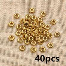 40pcs 5mm Alloy Metal Spacer Beads Stopper Charms Beads For Necklace Bracelet DIY Jewelry Making Accessories - Spacer Beads - View 10