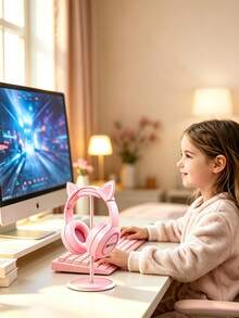2pcs/1pc Gaming Headset Holder, Gaming Headphone Stand, Suitable For Bedroom, Internet Cafe, Gaming Room And Other Scenes, Desktop Organizer - View 2