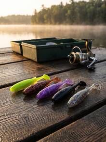 Paddle Tail Soft Plastic Swimbaits, Fishing Lures For Bass, Trout, Walleye - Multicolor - View 6