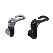 4/2/1pcs Car Seat Headrest Hooks Shiny Crystal Headrest Hook, Car Rear Seat Hook Back Row Hook For Wallet Handbag Clothing Grocery Bag Red - A - View 23