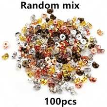 100pcs Copper Metal Earring Back Plug Stoppers DIY Earrings Jewelry Making Accessories Findings - Earring Back Stoppers - View 11