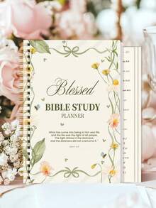 1pc A5 Bible SOAP Study Notebook, Scripture & Prayer Reflection Pages For Church Devotion, Bible Study Materials, Office Decor And Accessories, Nurse Essentials, Halloween Notebook - A - View 1