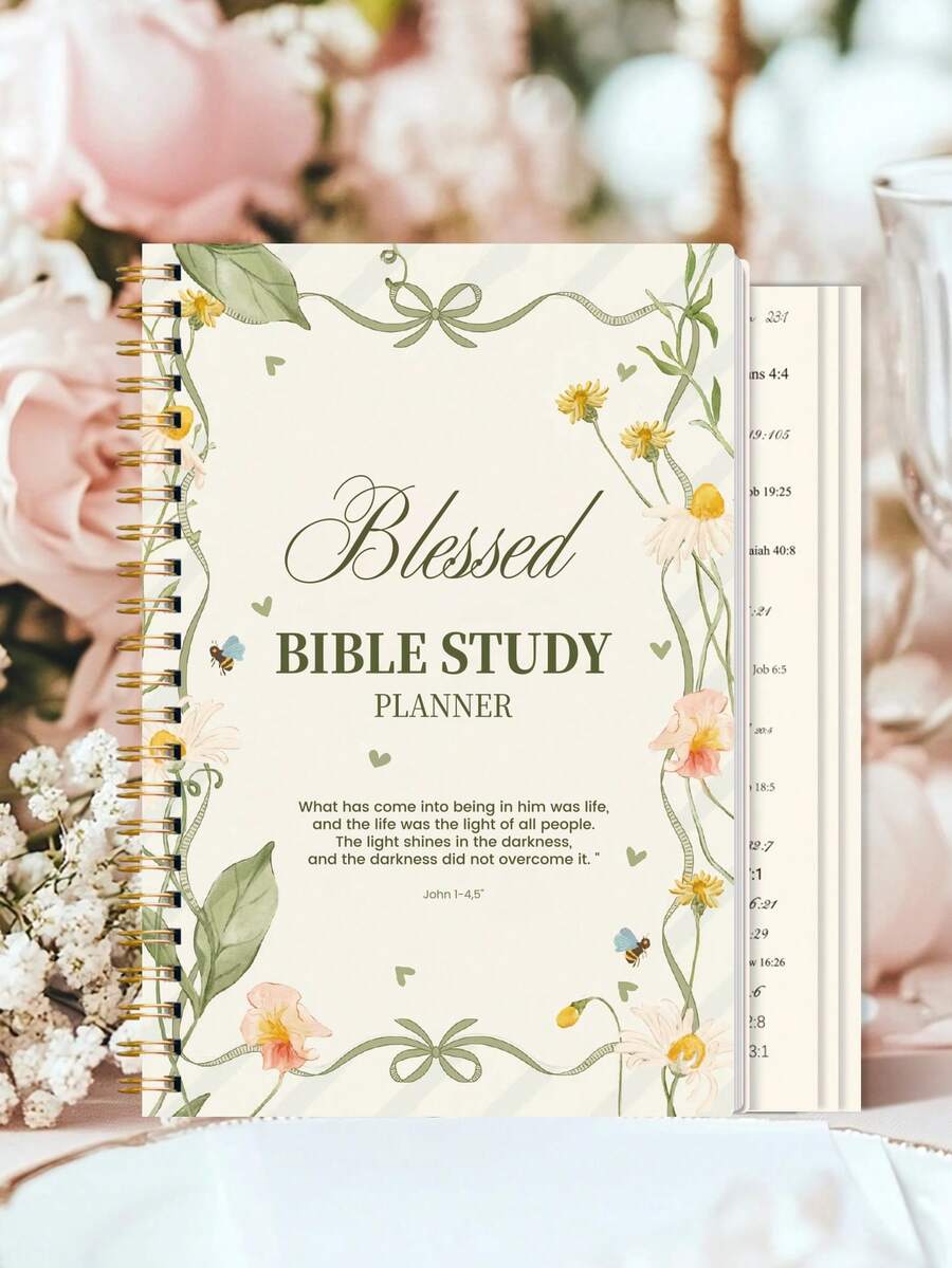 1pc A5 Bible SOAP Study Notebook, Scripture & Prayer Reflection Pages For Church Devotion, Bible Study Materials, Office Decor And Accessories, Nurse Essentials, Halloween Notebook - A - View 1