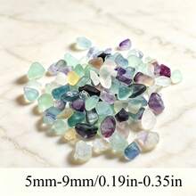 Colorful Fluorite Gravel, Mixed Color Fluorite Crushed Stones, Suitable For Aquarium, Fish Tank, Flower Pot, Bonsai, Terrarium, Garden Decoration And DIY Crafts - Color - View 2