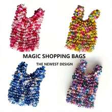 1PC----Magical Expandable Tote Bag: A Collapsible, Pleated Bag With Large Capacity; Machine-Washable And Quick-Drying-Perfect For Travel, Shopping, And Daily Errands. - Multicolor - View 1