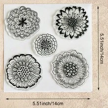 Clear Silicone Stamp, Flower & Animal Plant Pattern For DIY Scrapbooking Card Making Journaling Paper Craft Decor - Floral - View 16