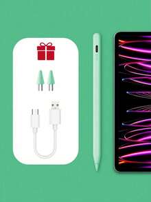 Universal Capacitive Touch Pen, Suitable For Tablets And Smartphones With IOS And Android Systems, Dual Spare Pen Tips. Can Be Used For Writing, Touch Control, Drawing, Note-Taking. With Status Indicator Light, Magnetic Attachment, Replaceable Tips, Ultra-Long Standby - Multicolor - View 11