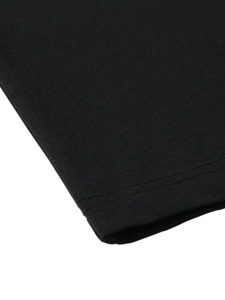Tiny Spark Kaos Streetwear Gelap Hitam Estetika Grafis Gotik Katedral Terang - Hitam - View 5
