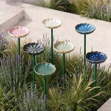 Personalized Ceramic Bee Watering Stations, Garden Signs With Customizable Names, Butterfly Waterers, Pollinator Insect Water Dishes, Gardener's Gifts. - Multicolor - View 8