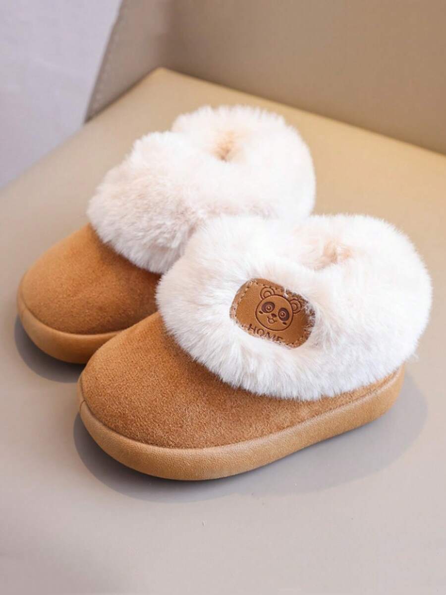 Baby Snow Boots Toddler Winter Warm Boots - Brown - View 1