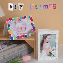 30pcs Count Photo Frame Cards With Envelopes 4x6 Paper Picture Frame Notecards Photo Card Holder And Envelopes Set For Christmas Graudation Wedding Birthday Classroom DIY - White - 30pcs - View 3