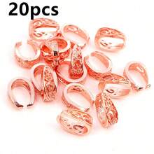 20pcs 14x10mm Vintage Pendant Pinch Bail Clasps Necklace Hooks Clips Connector DIY Jewelry Findings Accessories - Pinch Bail - View 10