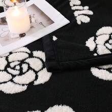 2026 New Jacquard Sherpa Double Layer Blanket, Winter Warm Bed Throw Blanket - Dark Brown - View 11