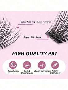 Natural Soft Handmade Segmented DIY Eyelash Extensions, Individual Clusters, Seamless Comfortable Eyelashes - D - View 5