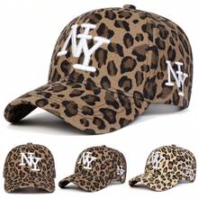 1pc Women's NY Leopard Print Letter Embroidered Baseball Cap, Street Fashion Casual Hat For Spring/Autumn Travel, Beach Vacation - Multicolor - View 17