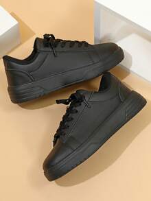 Men's Sports Shoes: All-Season Best-Selling Durable Flat Shoes, Suitable For Parties, Vacations, Commuting, Outdoor Activities, Shopping And Daily Wear - All Black - View 4
