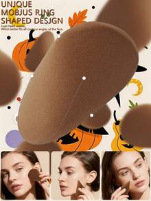 2/4/8/12pcs Premium Irregular Dual-Ended Makeup Sponges Set, Soft Cosmetic Blenders For Foundation Concealer Powder, Beginner-Friendly Alcohol-Free, Hydrophilic PU Material, Flawless Application Beauty Tools For Face, Halloween - Multicolor - View 9