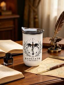 1個/5個 300ml BASGIATH War Academy 咖啡馬克杯，適用冷飲，適合送給男友的節日與生日禮物，不鏽鋼保溫隨行杯，居家使用與下午茶適用，適合冰咖啡、果汁、燕麥奶，適用於學校與日常生活，魔法愛好者送男友禮物 - 多色1 - 查看 8