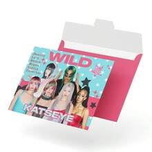 KATSEYE 專輯「WILD」主題隨機小卡,包含 Daniela、Lara、Megan、Sophia、Yoonchae 全員 Y2K 風格,高清印刷質感極佳,適合卡夾相簿收藏、粉絲交易卡、支持收藏,HYBE 國際女團粉絲收藏周邊禮物 - 彩色 - 查看 6