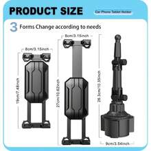 Adjustable Car Cup Holder Phone & Tablet Mount - Stable Flexible Arm, Dashboard Compatible With 10.16-35.56cm Devices - Suitable For Cars And Trucks, Convenient Touchscreen Operation, Car Accessories - One Size - View 3