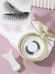 2 Magnetic False Eyelashes, Soft, Voluminous, 3D, Reusable, Suitable For Various Occasions - View 8