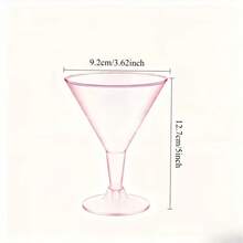 1/4/8/12/20pcs Elegant Pink Martini Glasses - Perfect For Cocktails, Champagne, Desserts And More - Ideal For Weddings, Parties, Coffee Shops And Various Events. Glass, Suitable For Halloween, Thanksgiving, Christmas, Carnival, Home, Restaurant, Party, Celebration, Office And More. - View 9
