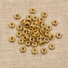40pcs 5mm Alloy Metal Spacer Beads Stopper Charms Beads For Necklace Bracelet DIY Jewelry Making Accessories - Spacer Beads - View 5