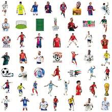 50pcs 2026 FIFA World Cup Soccer Star Stickers, Car Decor Stickers, Laptop Stickers, Water Bottle Stickers, Phone Decor Stickers, Skateboard Luggage Decor Graffiti Stickers, Suitable For FIFA Fans Souvenirs, Party Favors, Soccer Fan Gifts, Cartoon Sports Graffiti Stickers, Furniture Stickers, Fan Decor Stickers, Suitable For Every Place In The Home - Multicolor - View 4