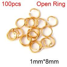 100pcs Stainless Steel Open Jump Rings Split Rings Findings Connectors For DIY Jewelry Necklace Bracelet Making Supplies Accessories - Open Ring - View 13