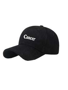 12 Zodiac Signs Corduroy Baseball Cap, Adjustable Unisex Casual Hat, Perfect For Festival, Party, Daily Wear, Unisex Fashion Accessory Gift - Black - View 11